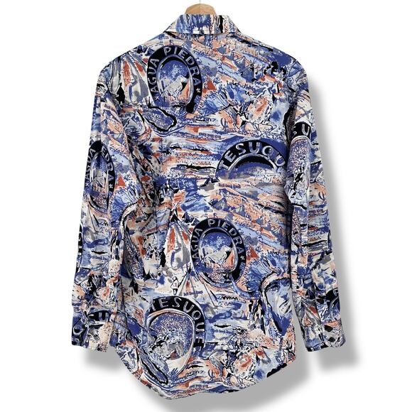 Vtg 90s Rock Canyon Creek Ranch Soutwestern New Mexico Shirt Mens Size Medium - Picture 5 of 6